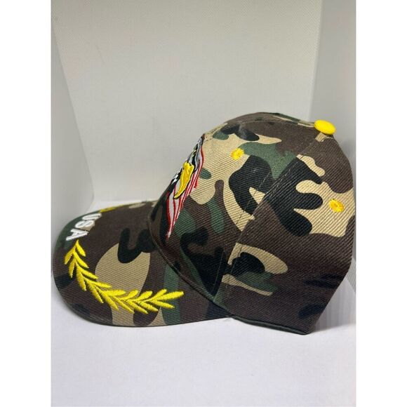 Camo USA Eagle Embroidered Baseball Cap - Picture 2 of 4
